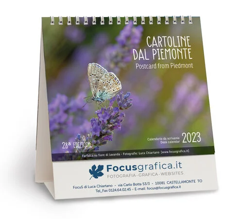 Calendario da banco "Cartoline dal Piemonte 2023"